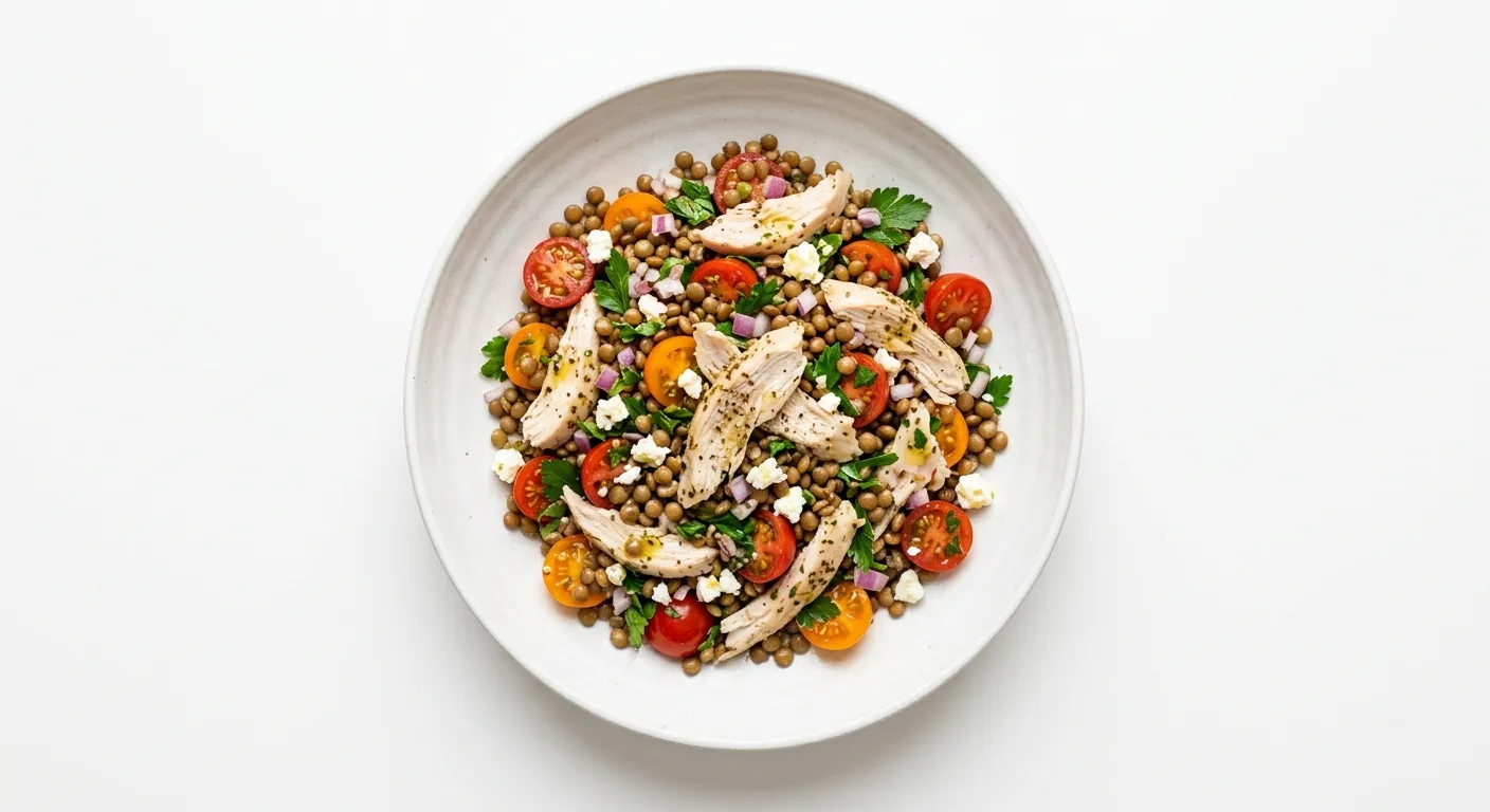 Autumn Chicken and Lentil Salad
