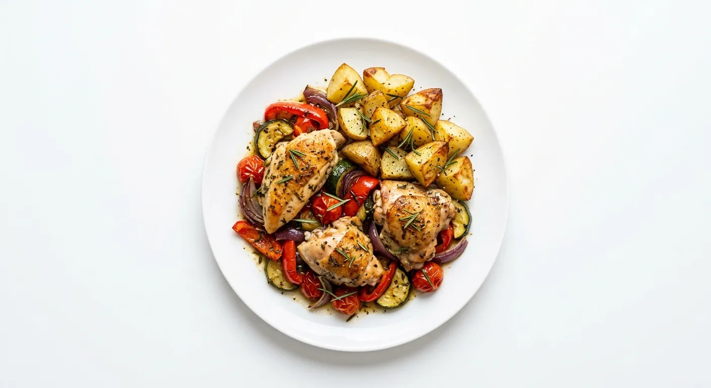 Chicken and Vegetable Bake with Rosemary Potatoes
