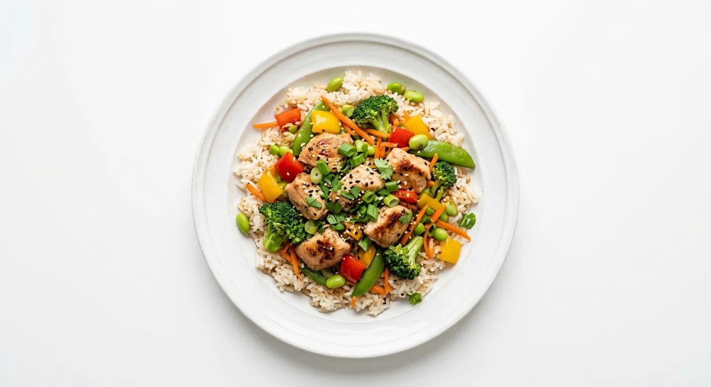 Chicken and Vegetable Rice Bowl