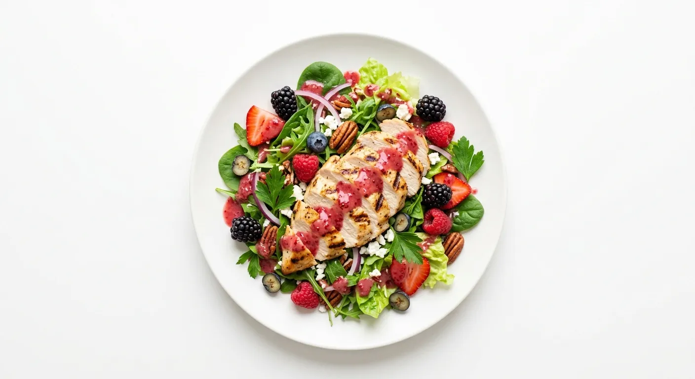 Autumn Chicken Salad with Berry Vinaigrette
