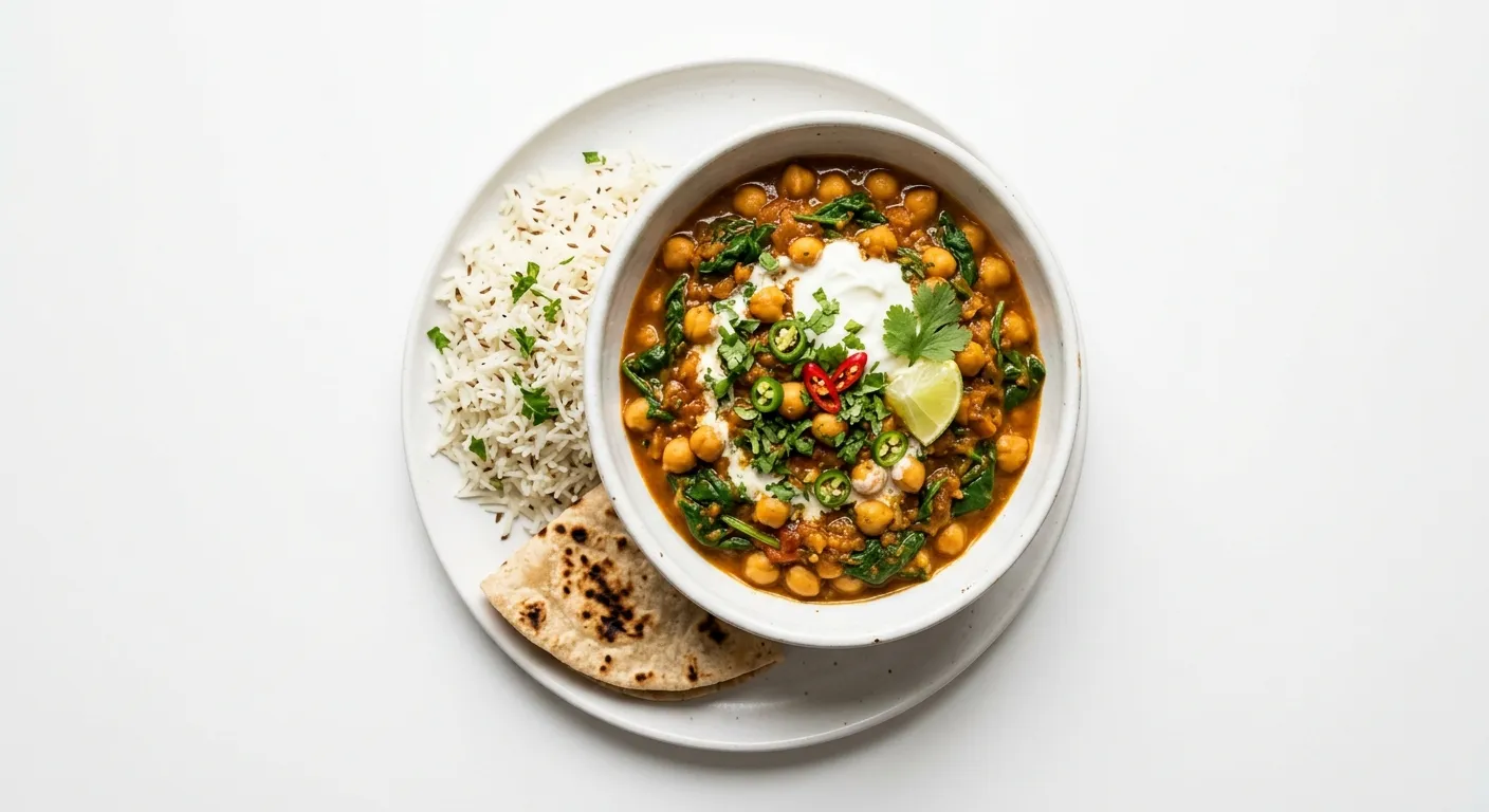 Chickpea and Spinach Curry