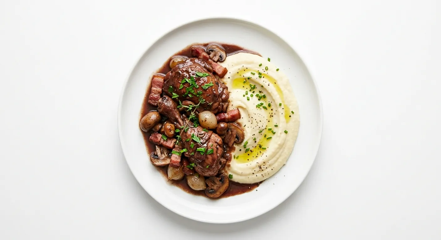 Coq au Vin with Cauliflower Purée