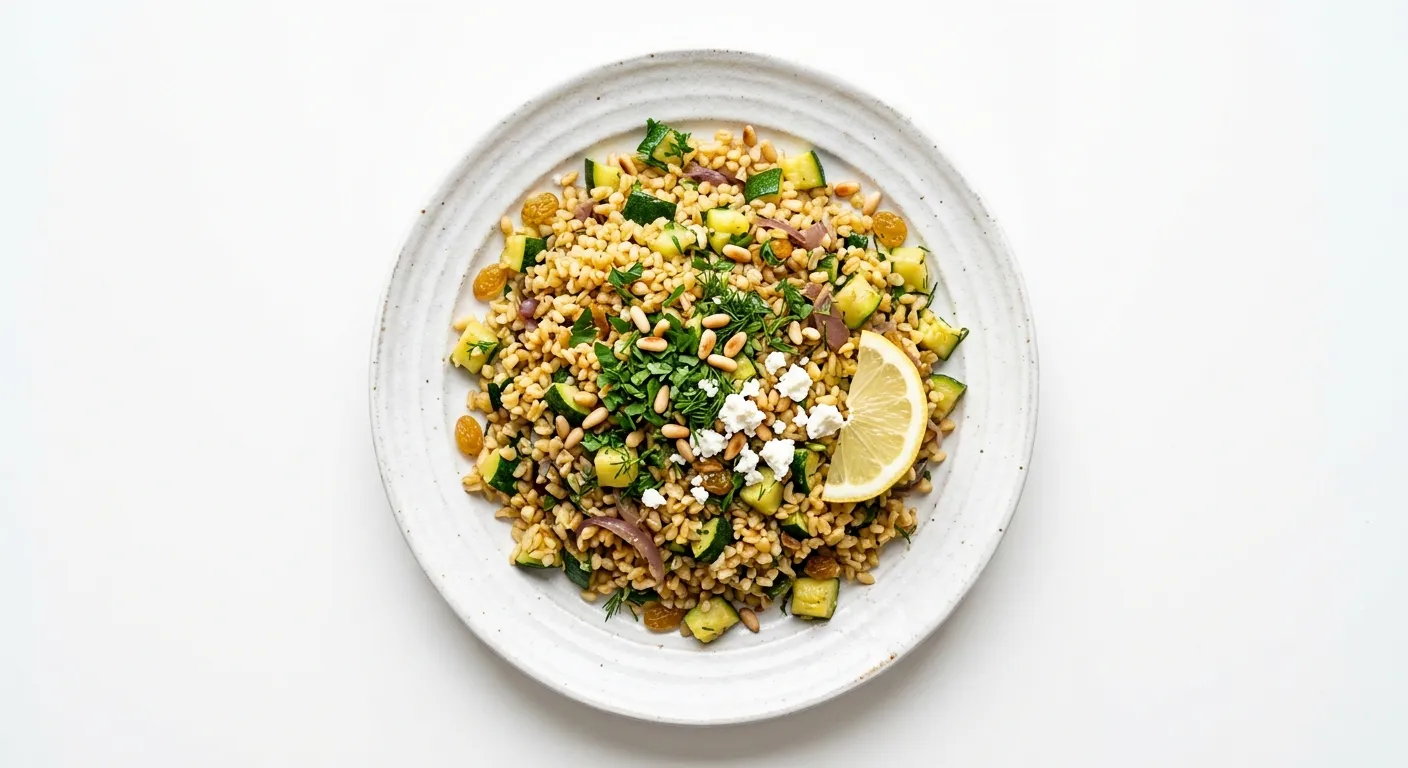 Courgette and Bulgar Pilaf