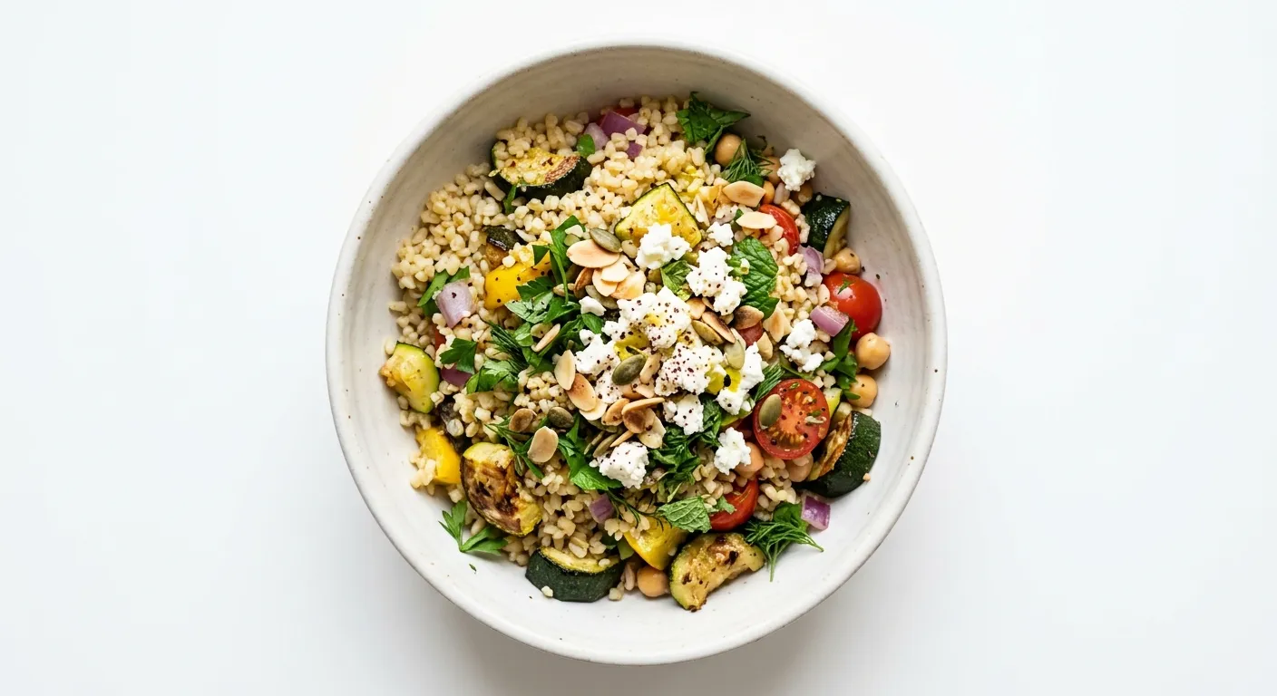 Courgette and Bulgur Veggie Bowl