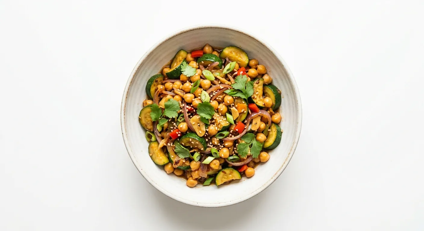 Courgette and Chickpea Stir-Fry