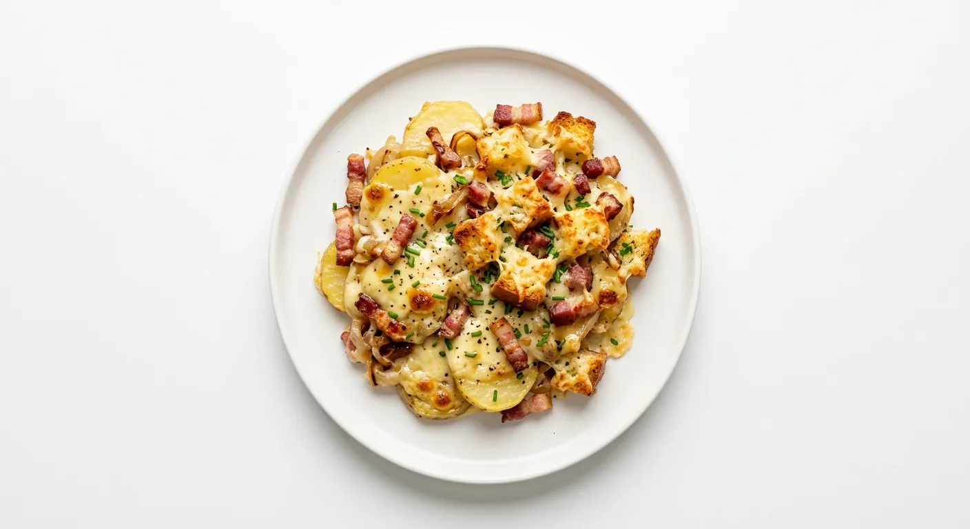 Cozy Tartiflette with Bacon and Cheese Croutons