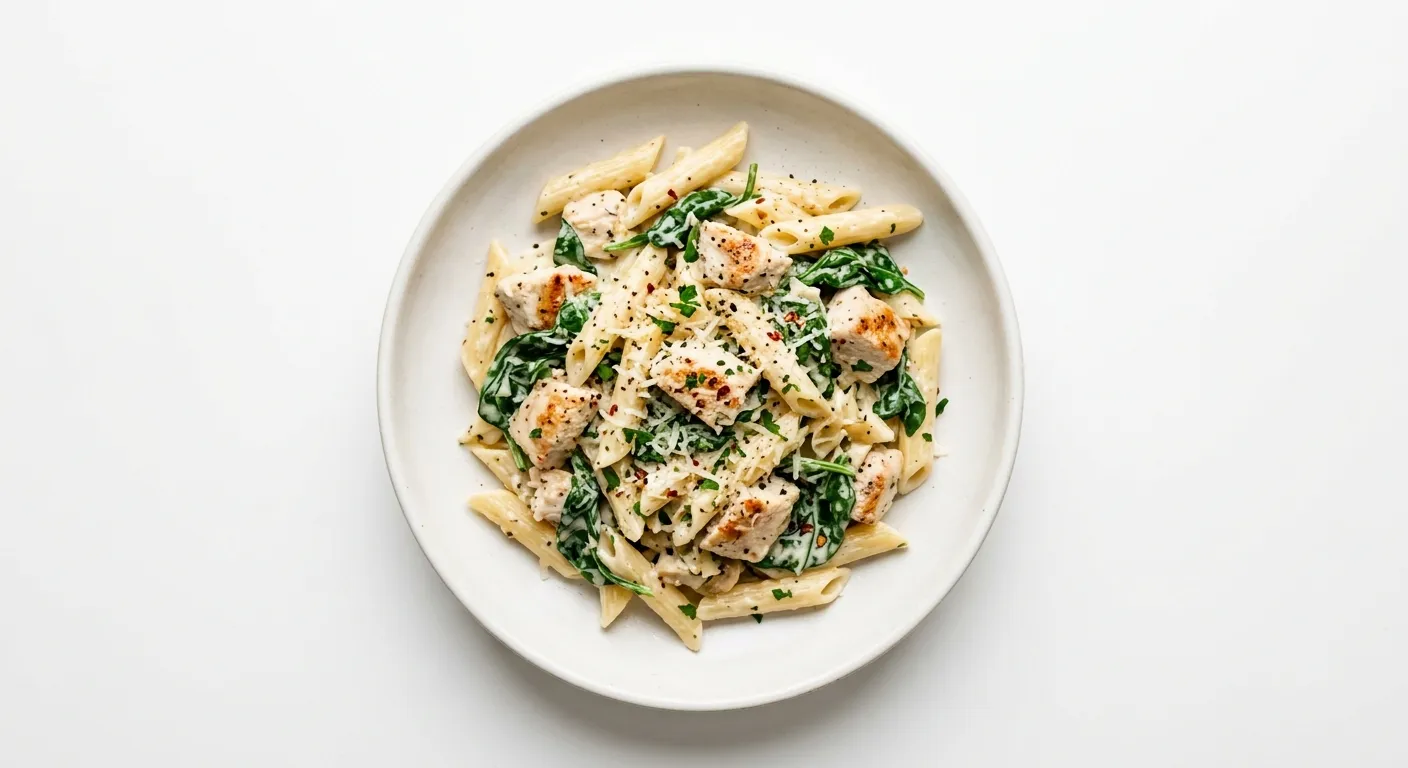 Creamy Chicken and Spinach Pasta