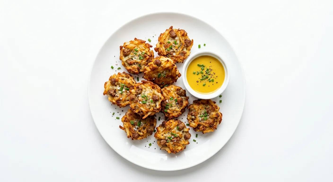 Crispy Hashbrown and Sausage Bites