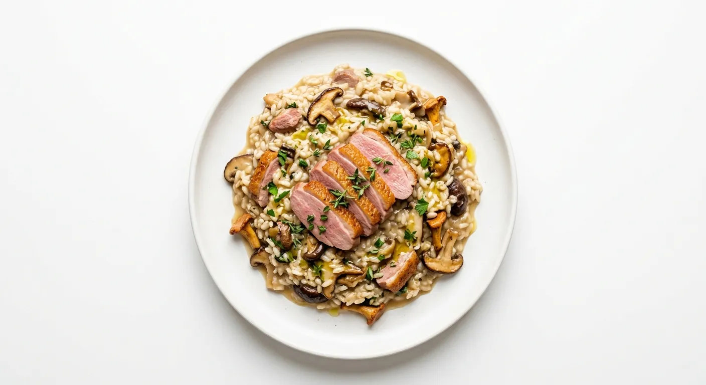Duck and Mushroom Risotto