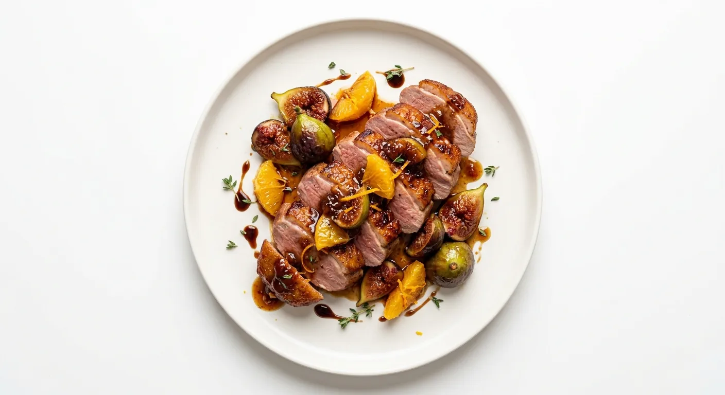 Autumn Duck Breast with Fig and Orange Glaze