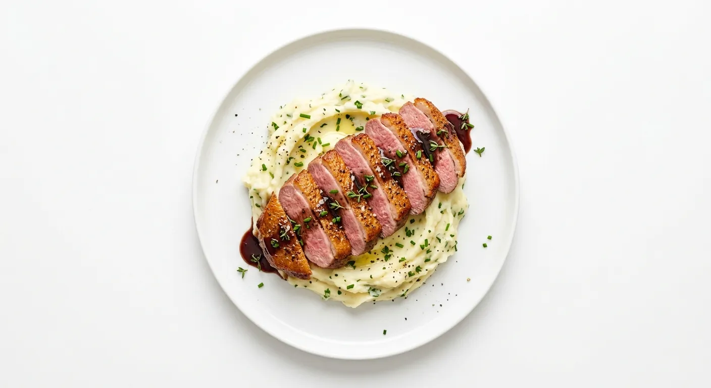 Duck Breast with Herb-Infused Mashed Potatoes