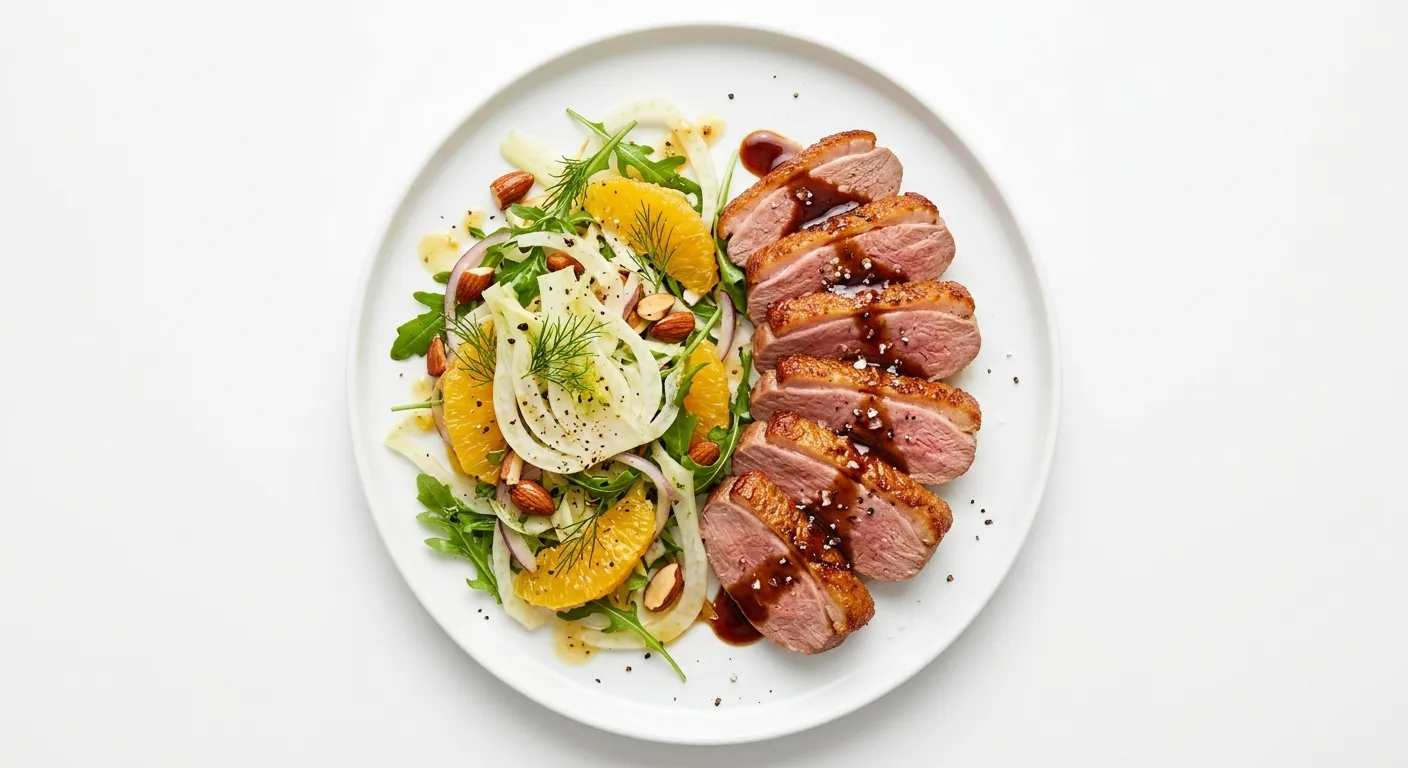 Duck Breast with Orange and Fennel Salad