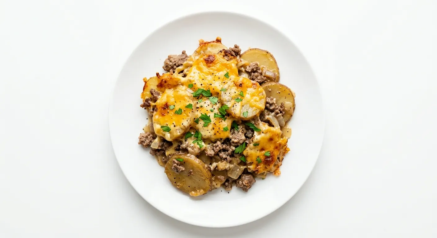 Easy Hamburger Potato Casserole