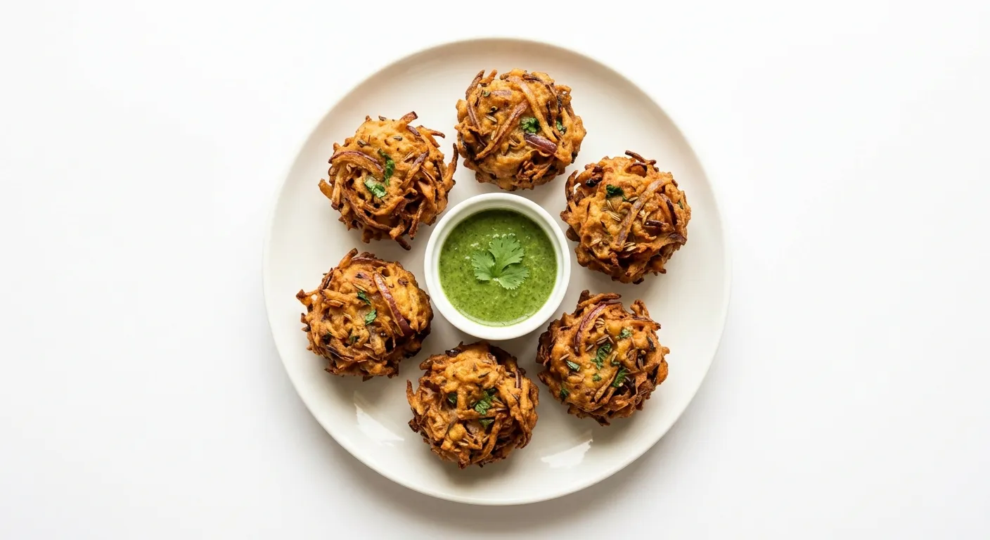 Easy onion bhajis