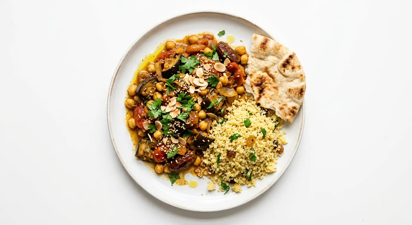 Spicy Eggplant and Chickpea Tagine