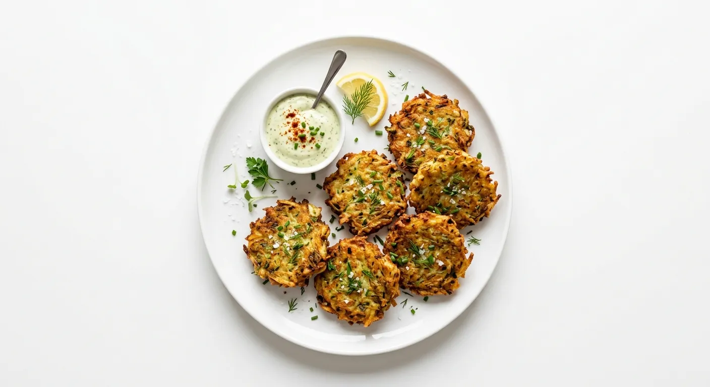 Elegant Crispy Vegan Potato and Cabbage Fritters