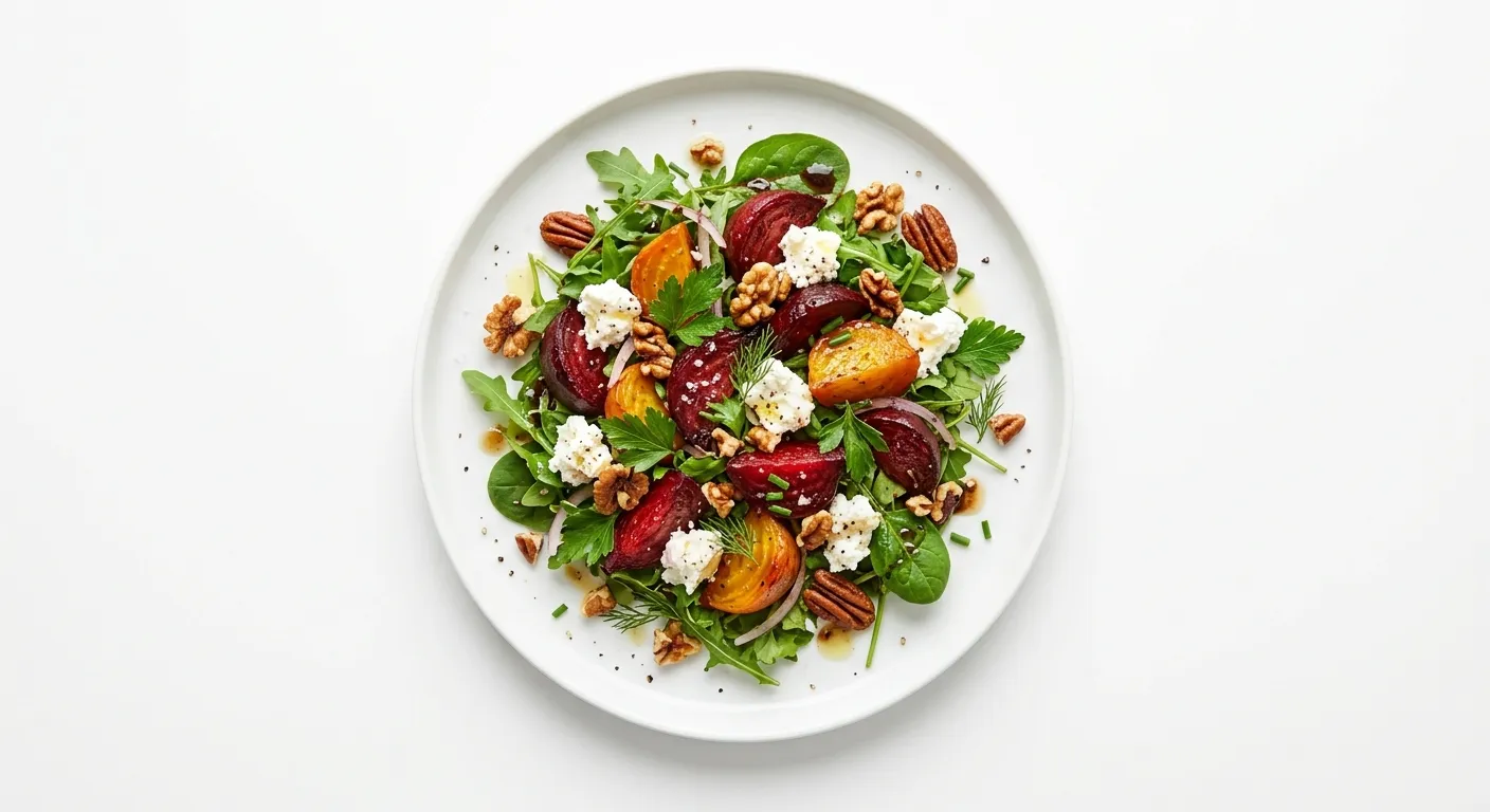 Elegant Roasted Beetroot and Goat Cheese Salad
