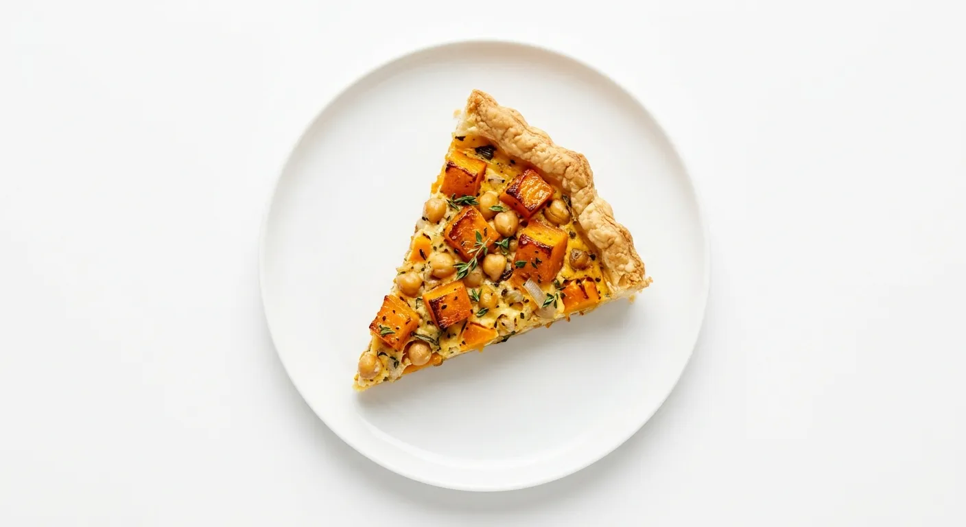 Elegant Roasted Butternut Squash and Chickpea Tart with Thyme