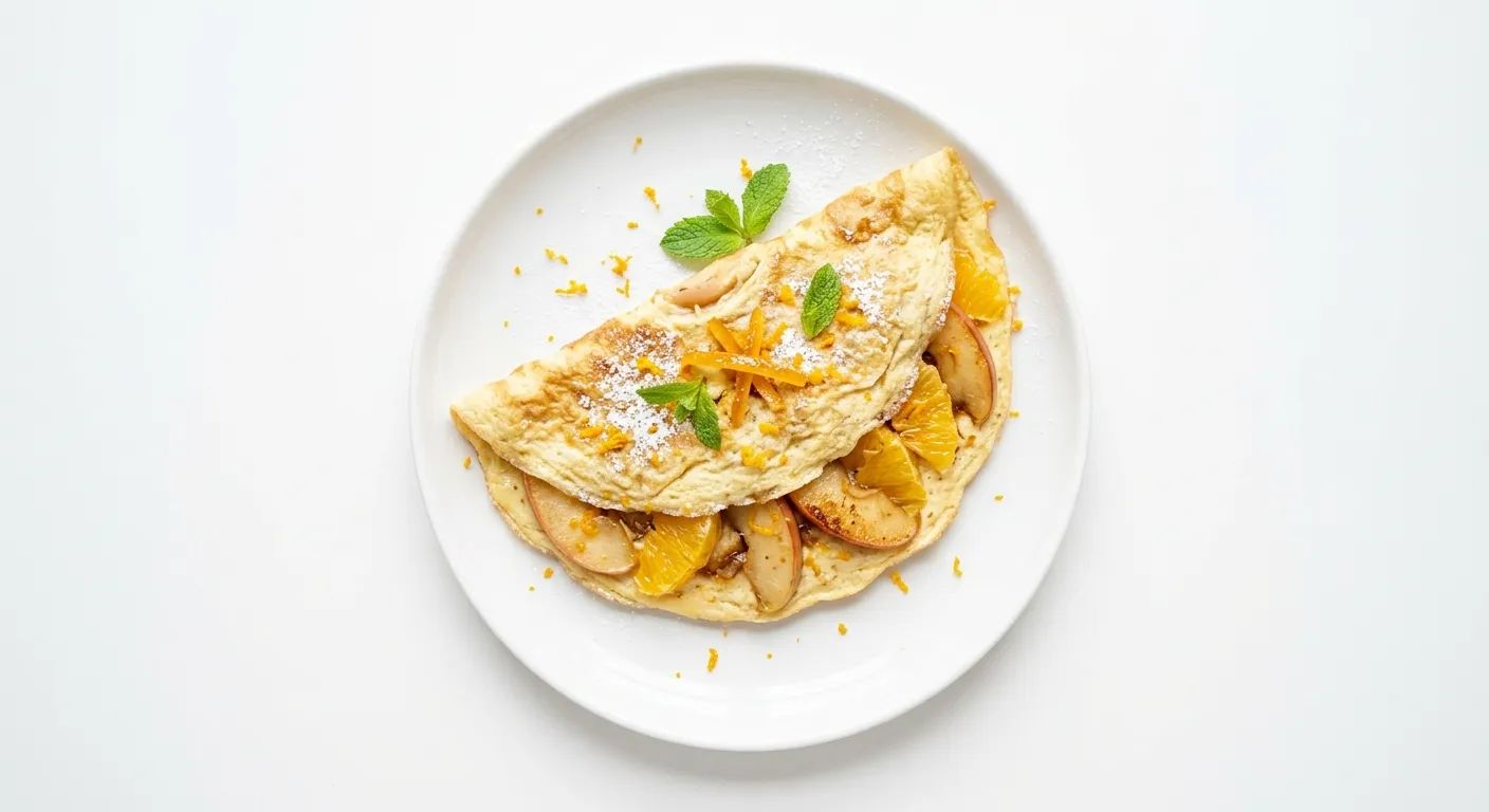 French Apple and Orange Omelette