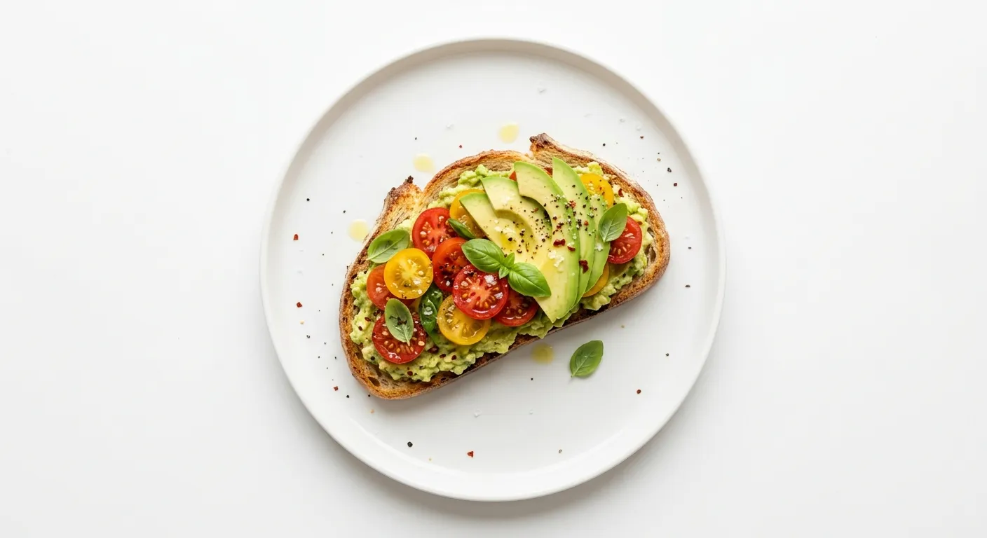 French Avocado and Tomato Tartine