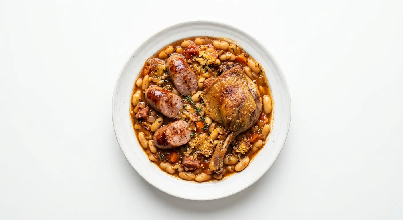 French Cassoulet with Sausage and Confit Duck