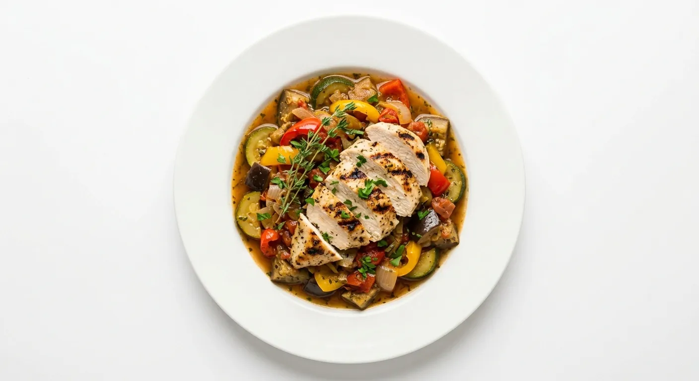 French Ratatouille with Grilled Chicken