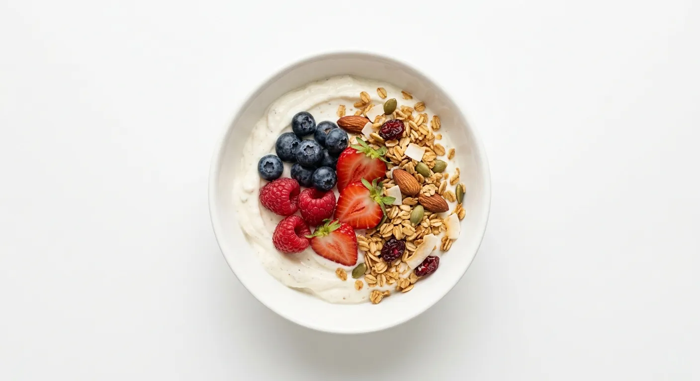 French Yogurt with Berries and Granola
