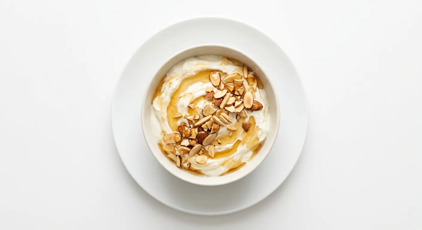 French Yogurt with Honey and Almonds