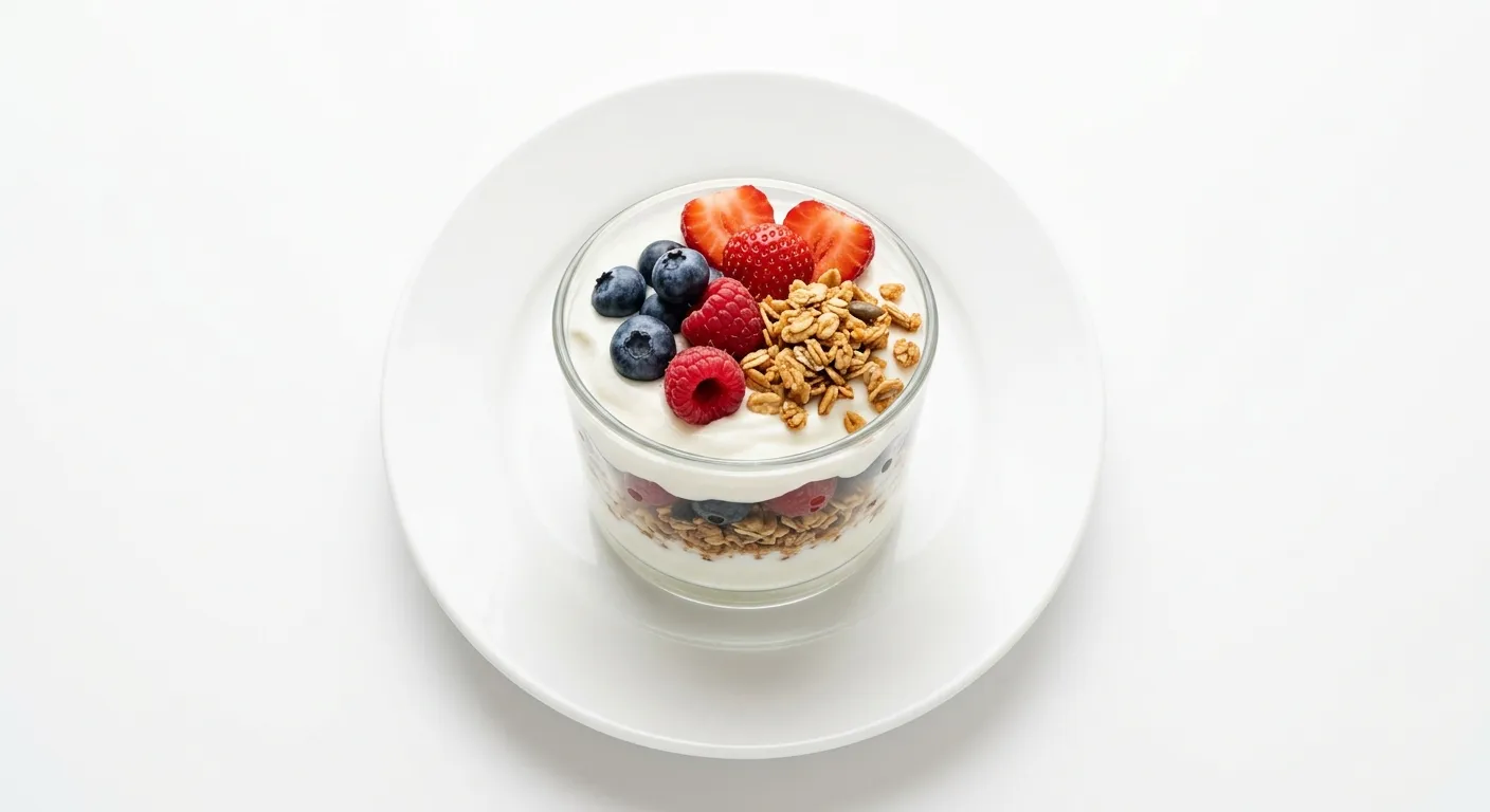 Salade de fruits frais avec yaourt et graines de chia