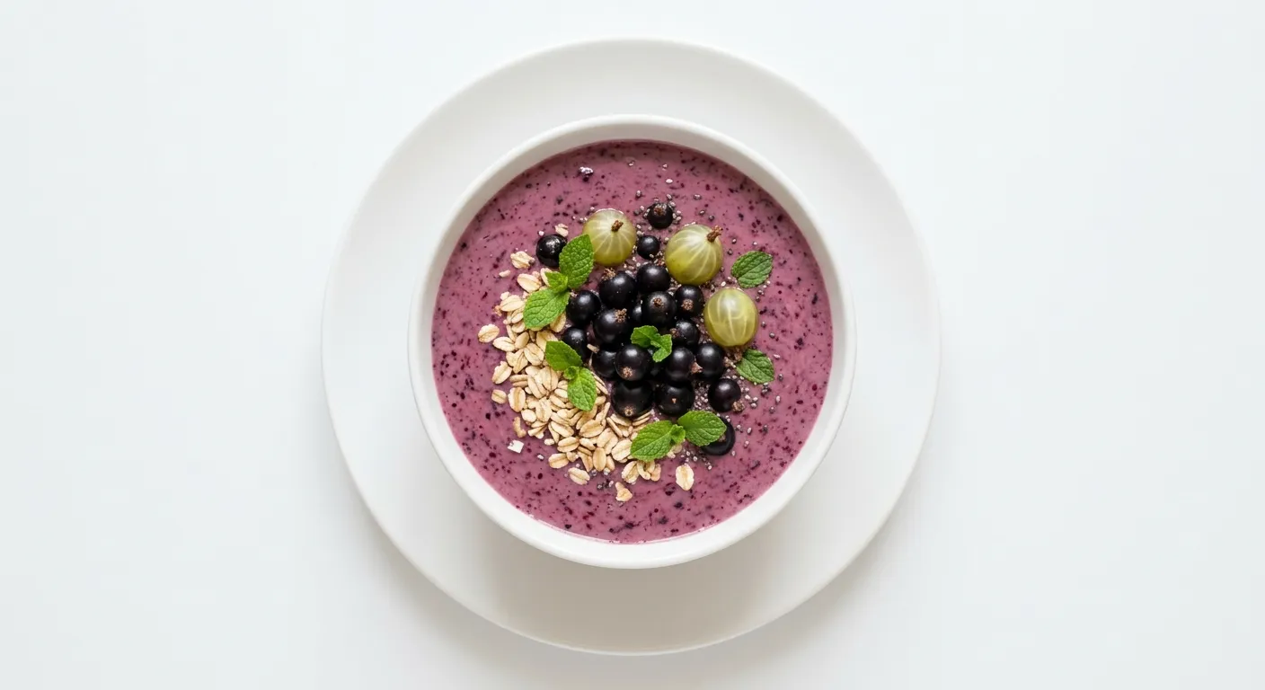 Gooseberry and Blackcurrant Breakfast Smoothie
