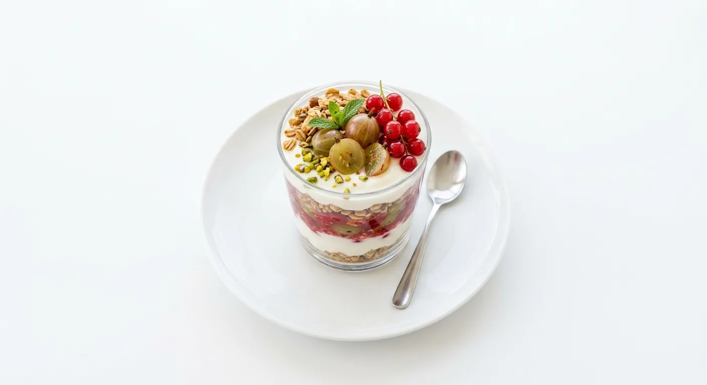 Gooseberry and Currant Breakfast Parfait