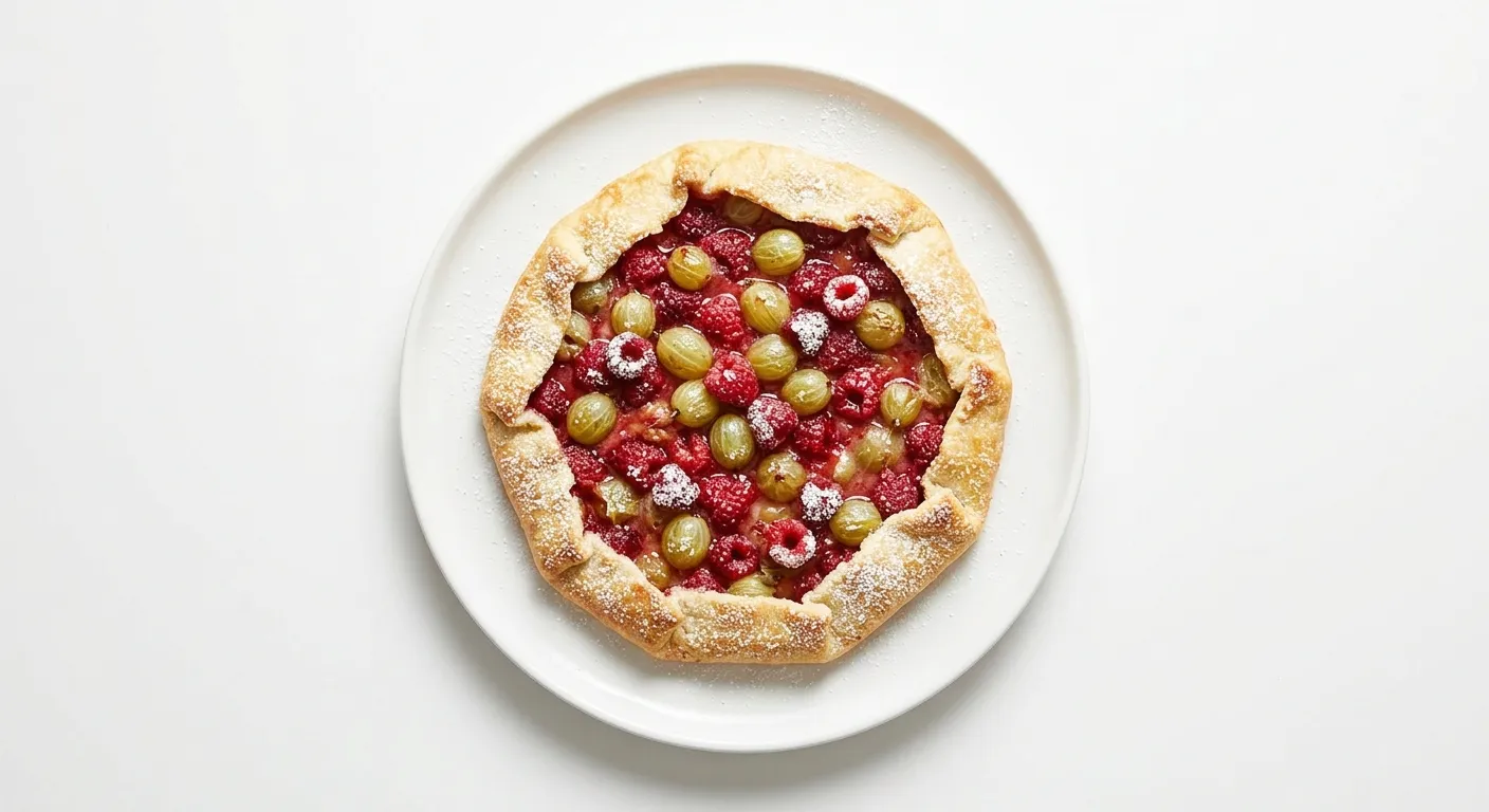 Gooseberry and Raspberry Breakfast Galette
