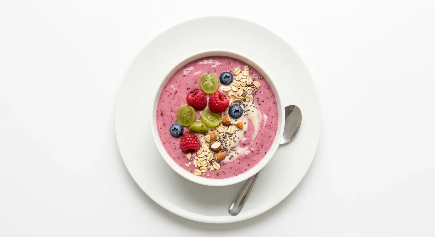 Gooseberry and Raspberry Breakfast Smoothie