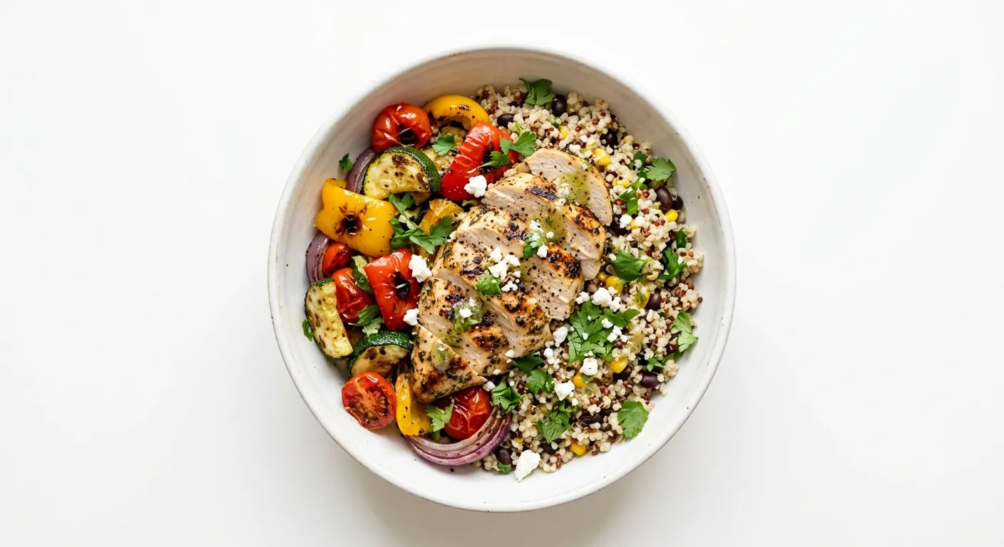 Grilled Chicken and Vegetable Quinoa Bowl