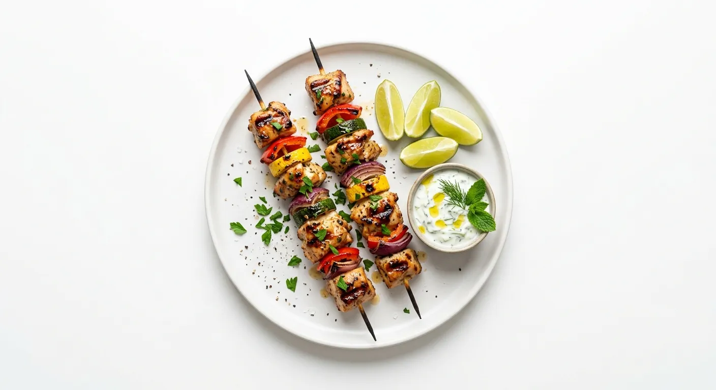 Grilled Chicken and Vegetable Skewers