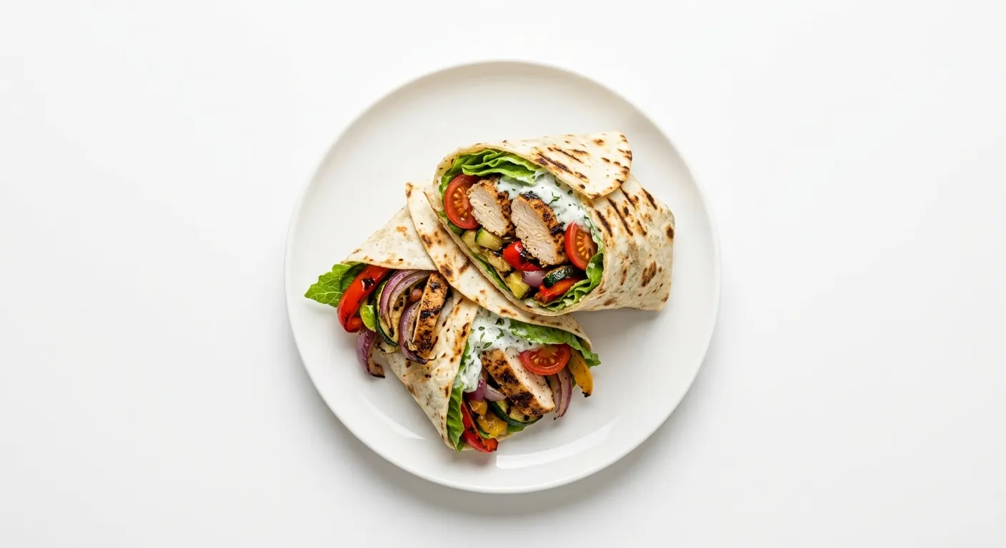 Grilled Chicken and Vegetable Wrap