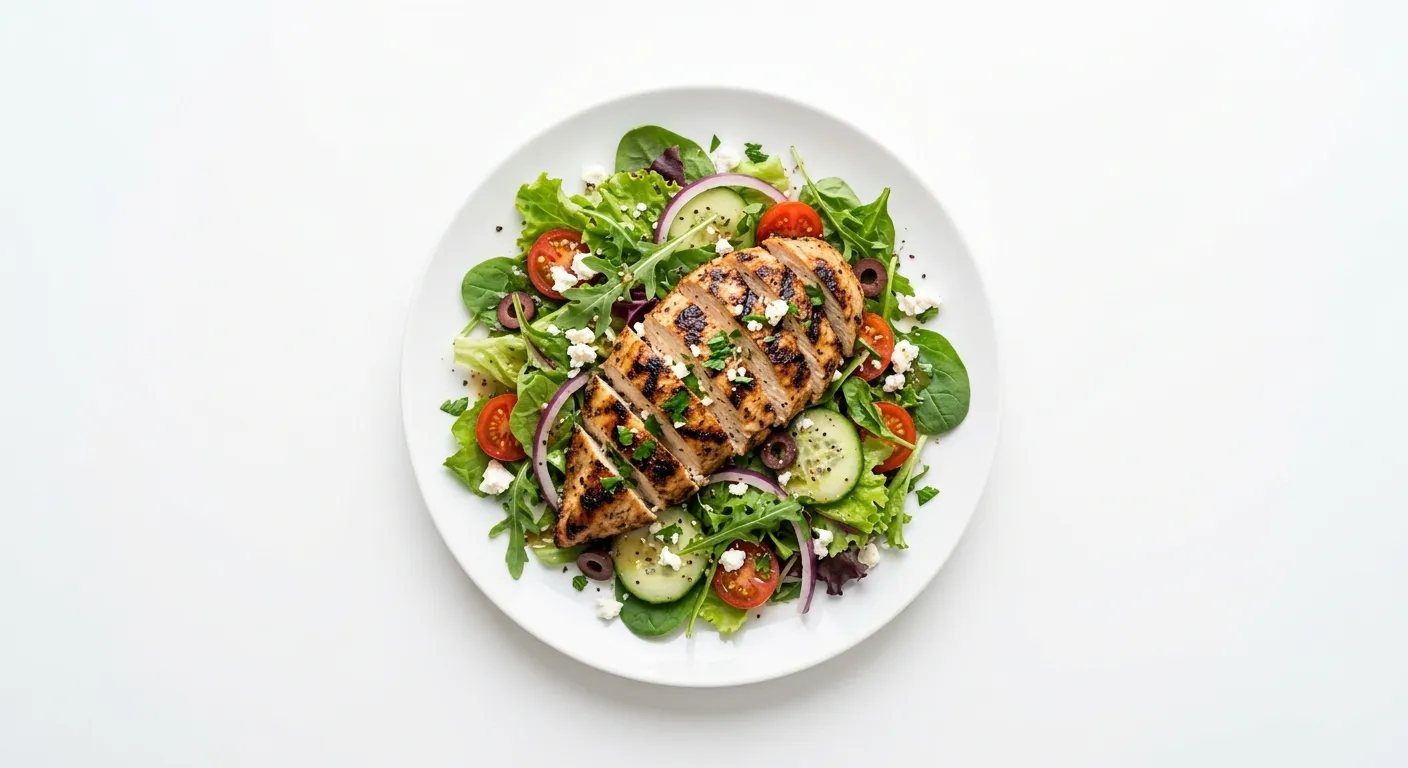 Grilled Chicken Salad with Mixed Greens