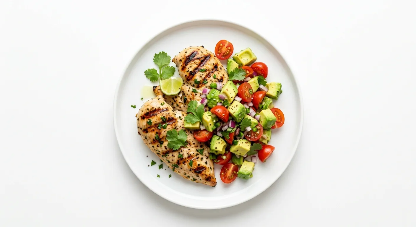 Grilled Chicken with Avocado Salsa