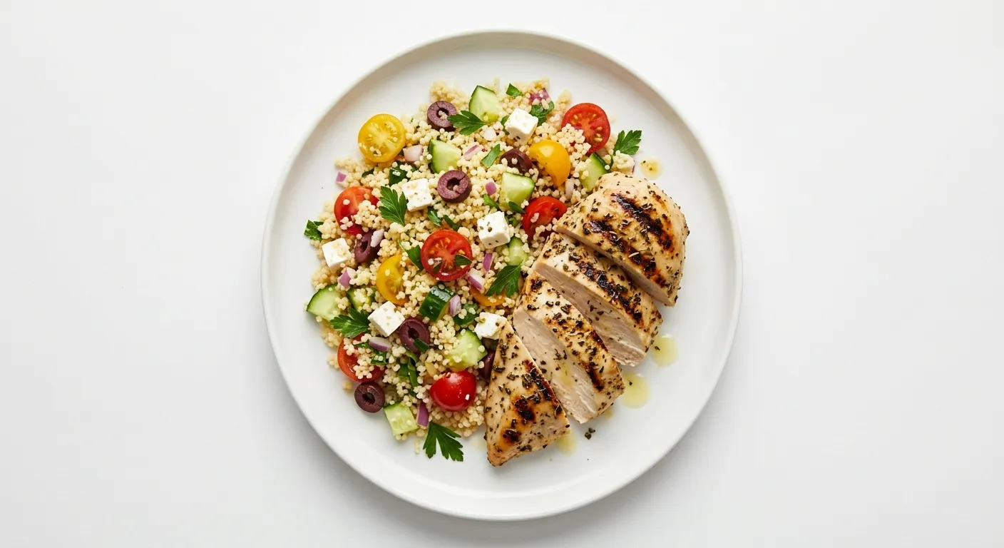 Grilled Chicken with Mediterranean Couscous