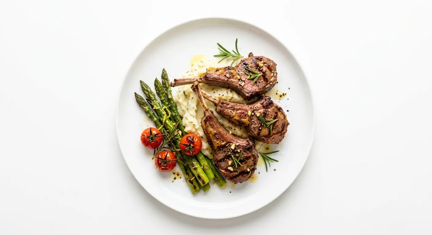 Grilled Lamb Chops with Rosemary and Garlic