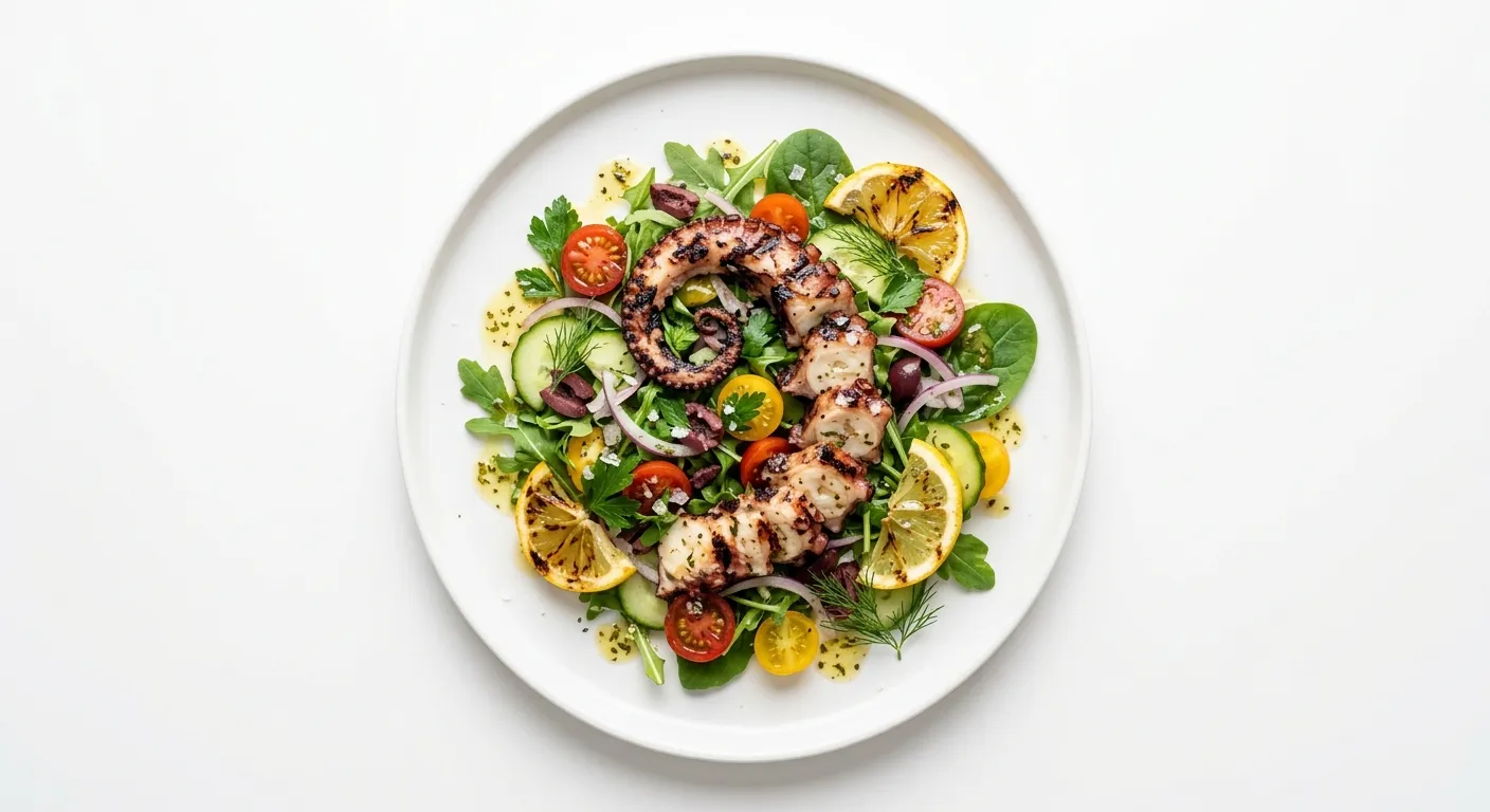 Exotic Grilled Octopus Salad with Citrus Vinaigrette
