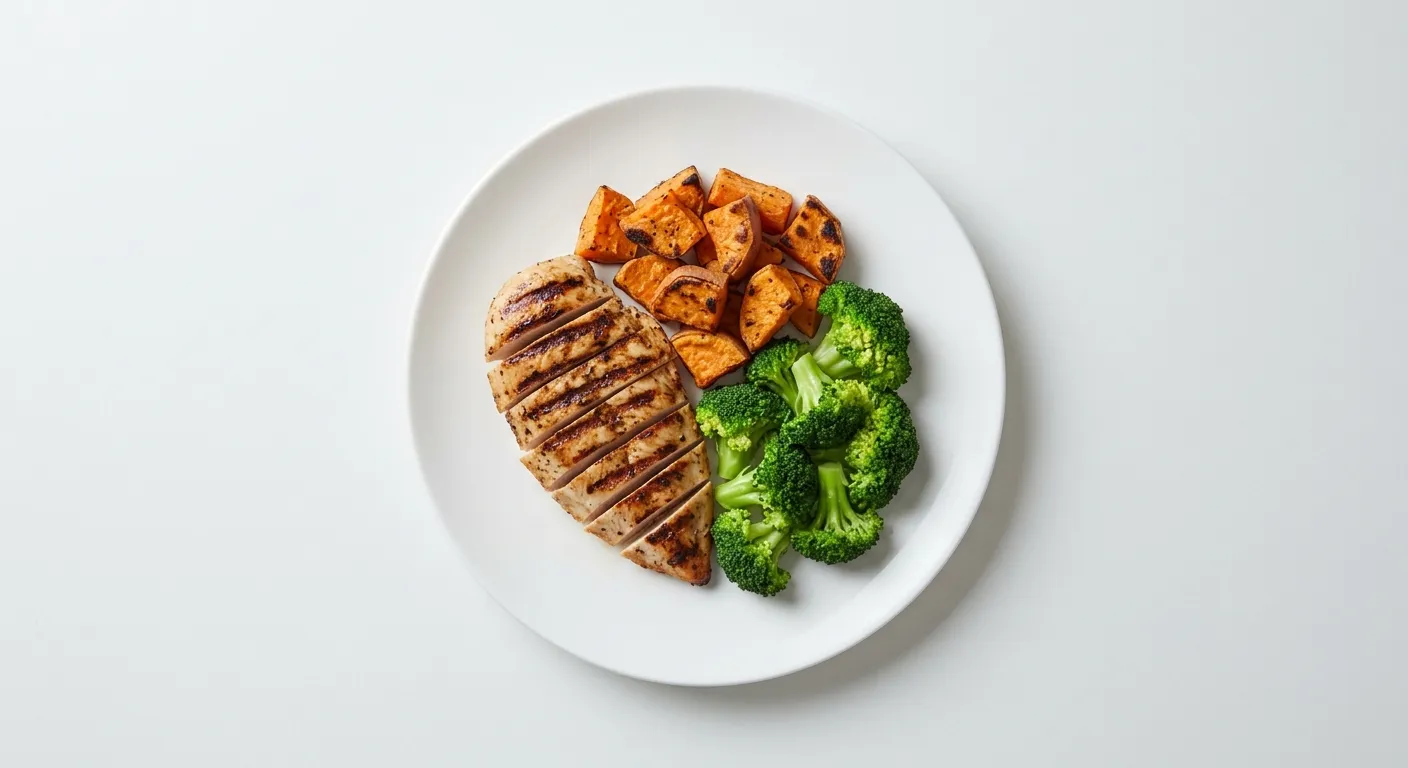Grilled Turkey with Sweet Potato and Broccoli