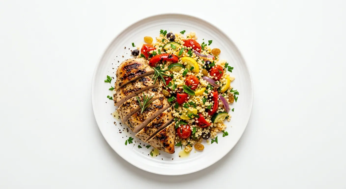 Grilled Turkey with Autumn Vegetable Couscous