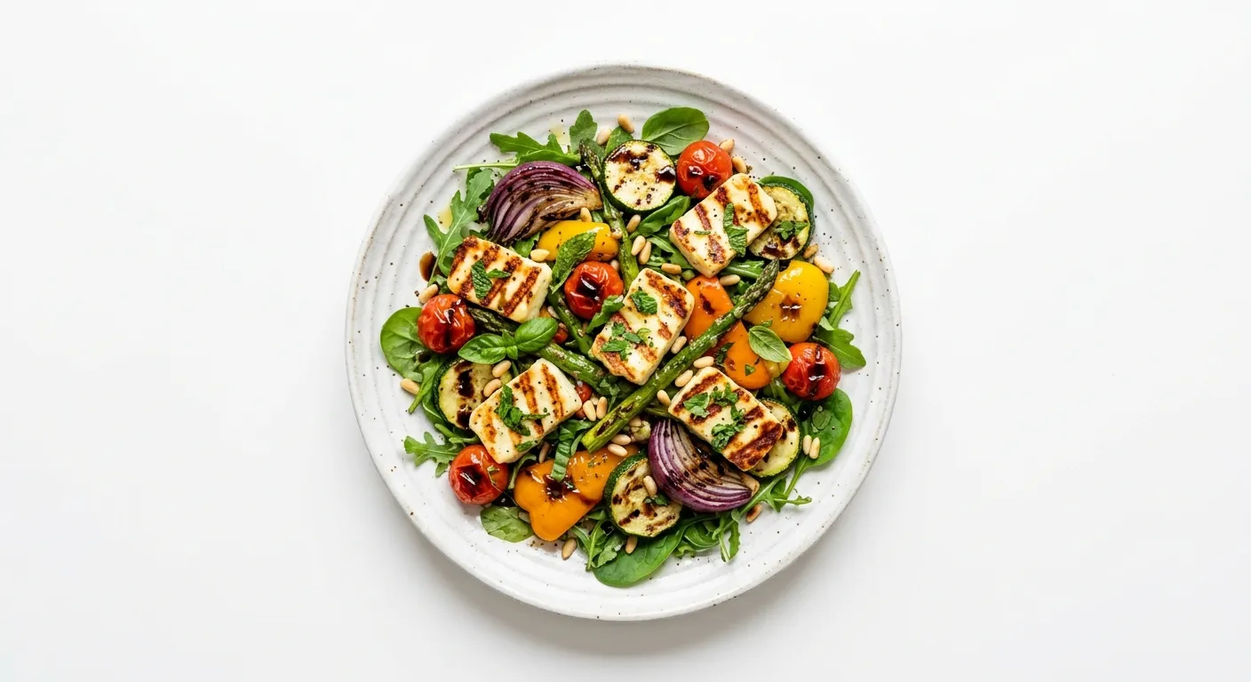 Grilled Vegetable and Halloumi Salad