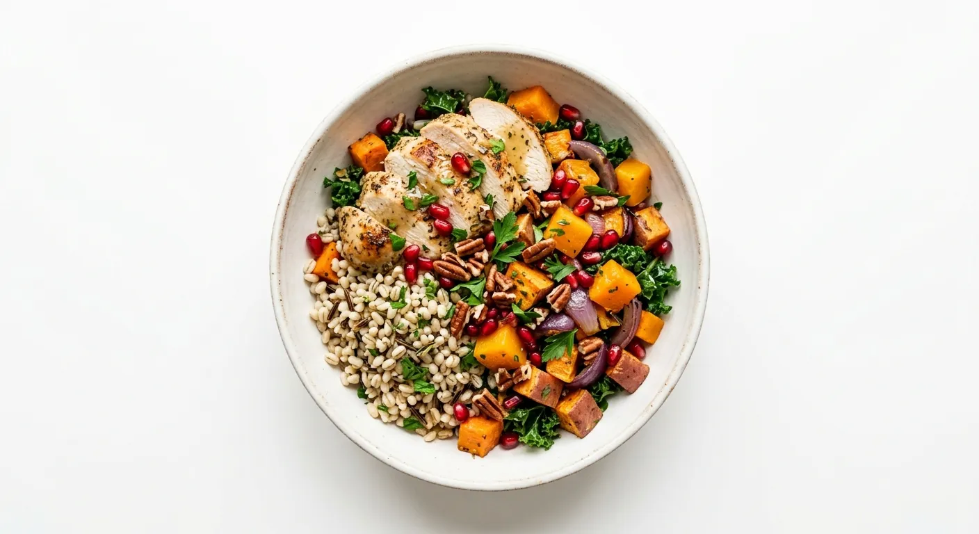 Autumn Harvest Chicken and Barley Bowl