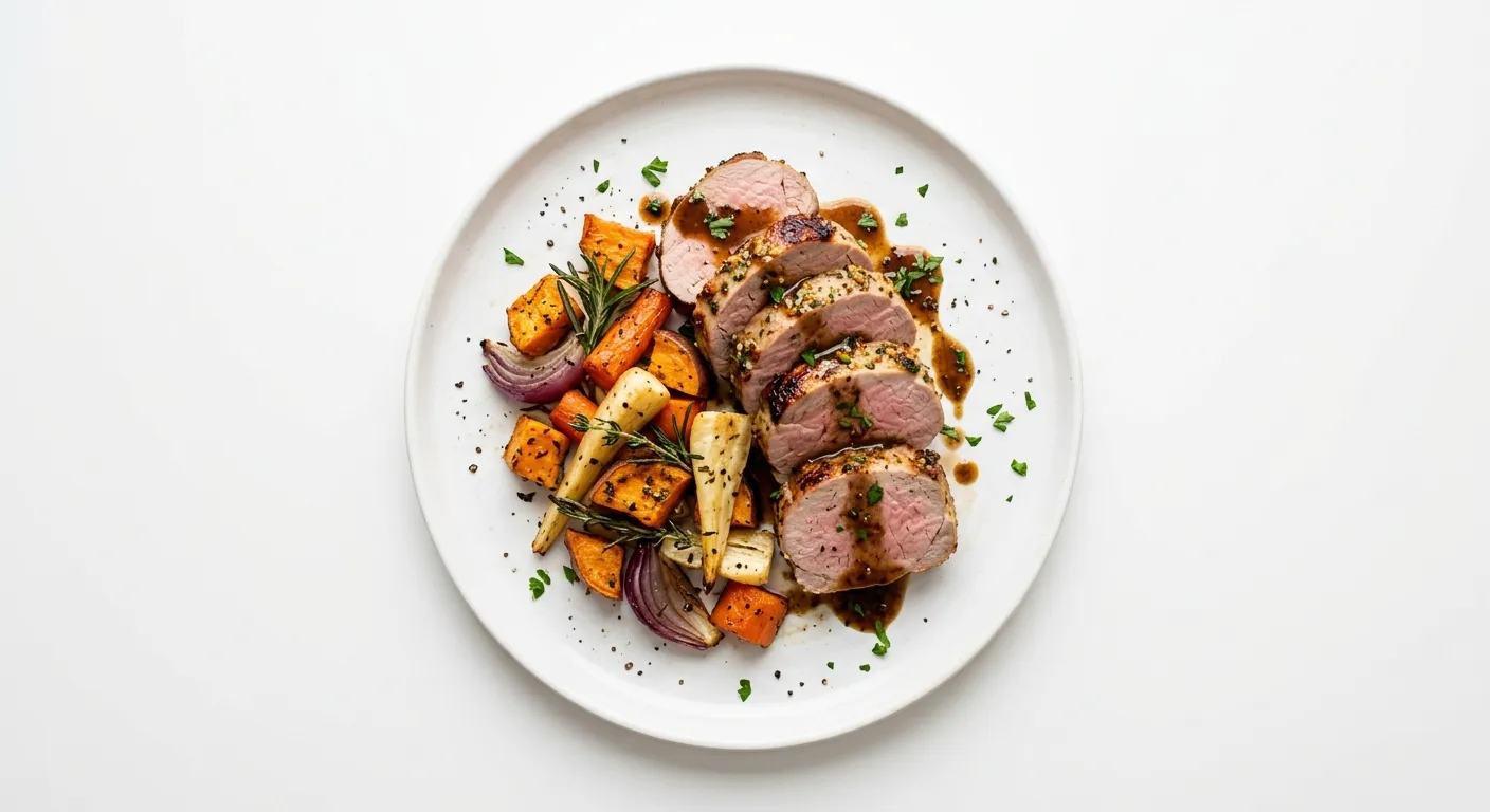 Autumn Harvest Pork Tenderloin with Roasted Root Vegetables