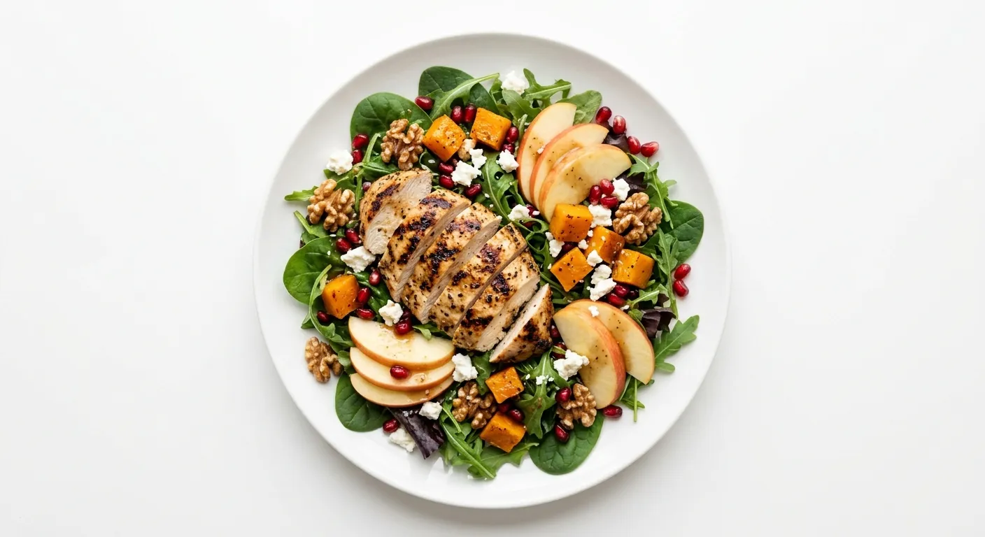 Autumn Harvest Salad with Grilled Chicken