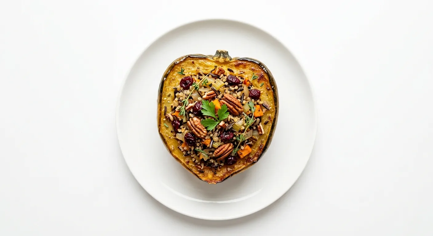 Autumn Harvest Stuffed Acorn Squash