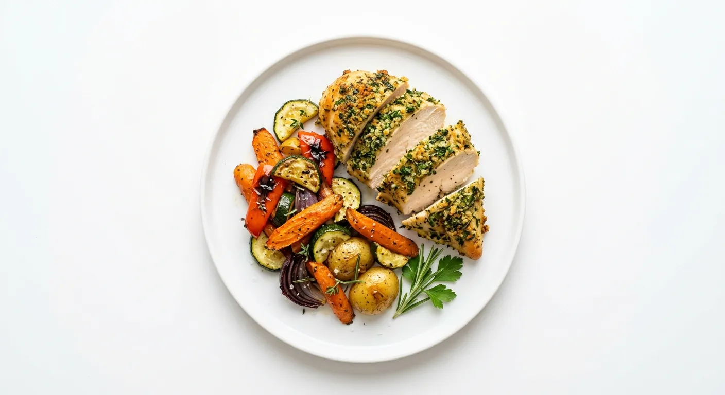 Herb-Crusted Chicken with Roasted Vegetables