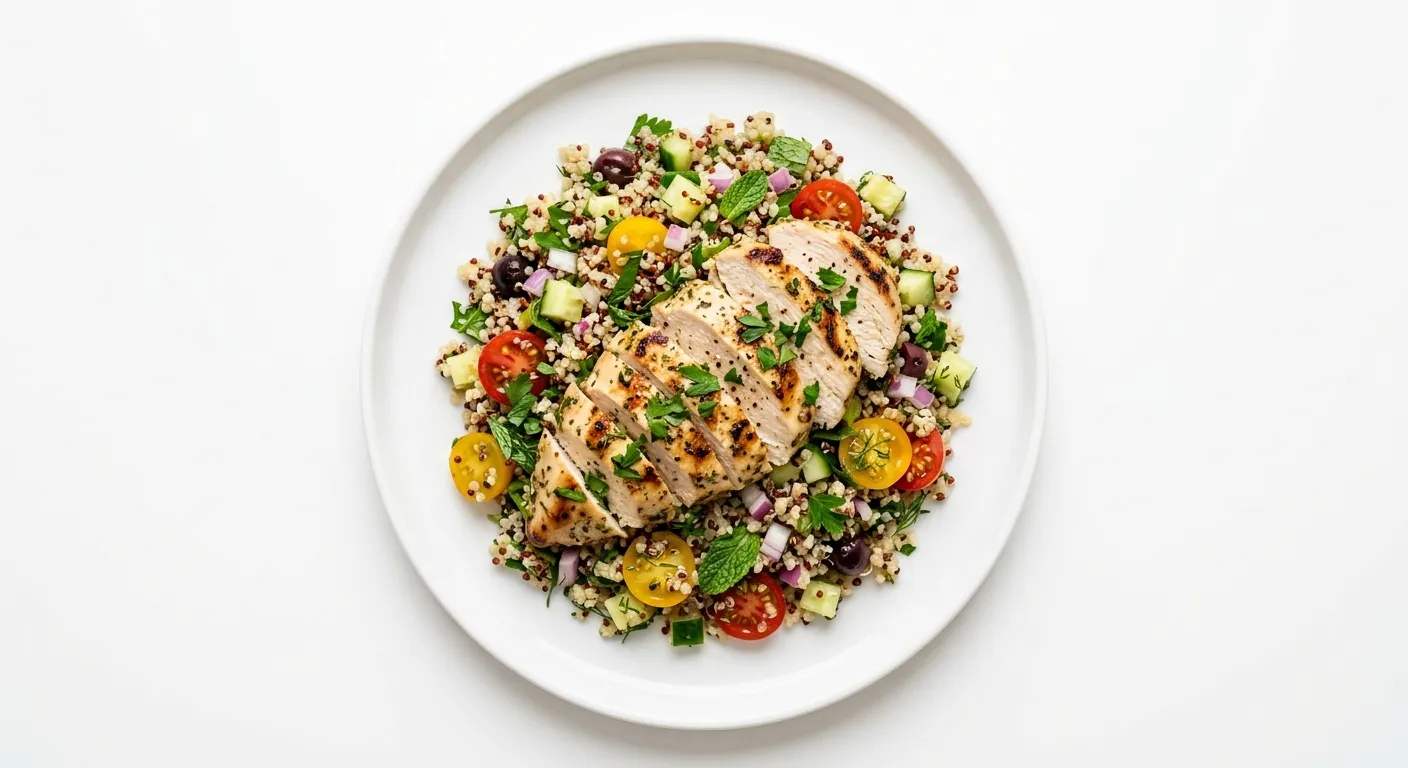 Herb-Infused Quinoa Salad with Grilled Chicken